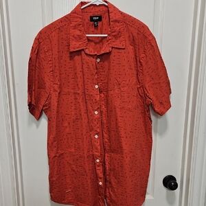 Urban Pipeline Casual Red Button Down Shirt